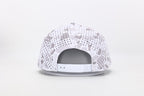1010 Hats Avalanche white camo trucker cap - blank for custom leather patch