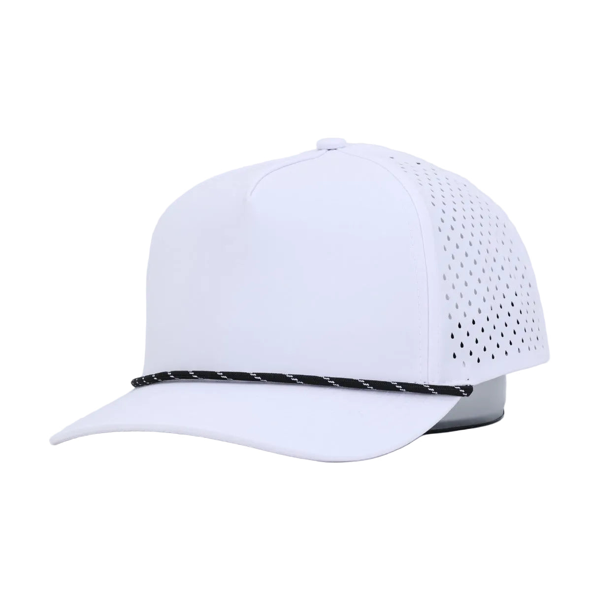 1010 Hats 615 trucker cap - White Rope - blank for custom leather patch