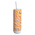 20oz Bluetooth Speaker Skinny Tumbler - White Speaker