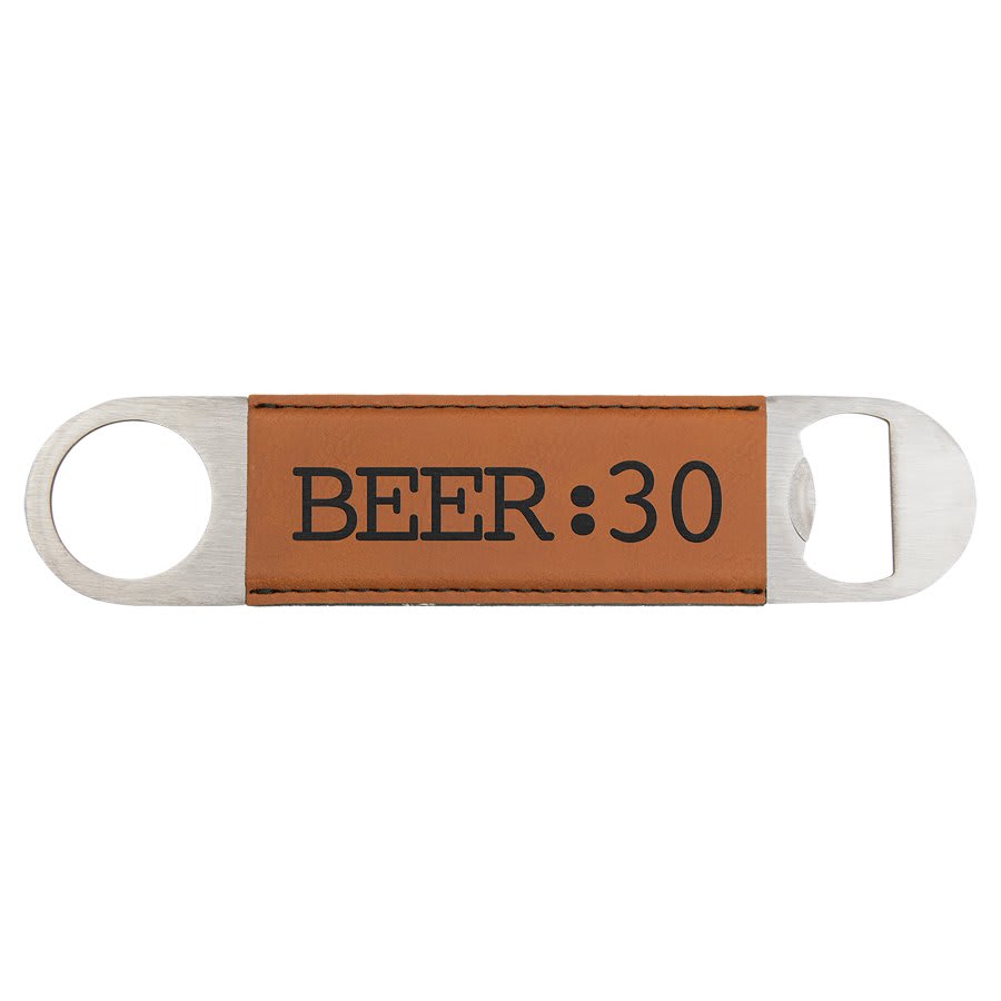 Rawhide Laserable/UV printable Leatherette Bottle Opener