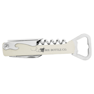 Leatherette Wine Bottle Opener Laserable/UV Printable