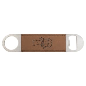Rawhide Laserable/UV printable Leatherette Bottle Opener