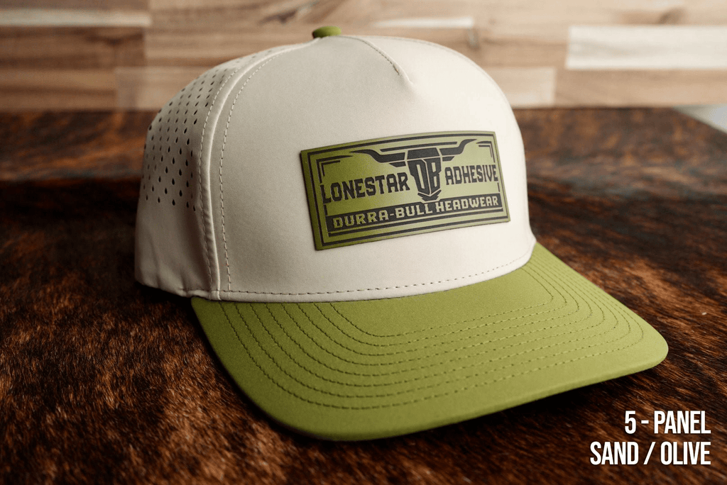 Lonestar 5-Panel Durra-Bull Hat - blank cap for custom leather patch