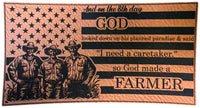 God Made a Farmer Flag