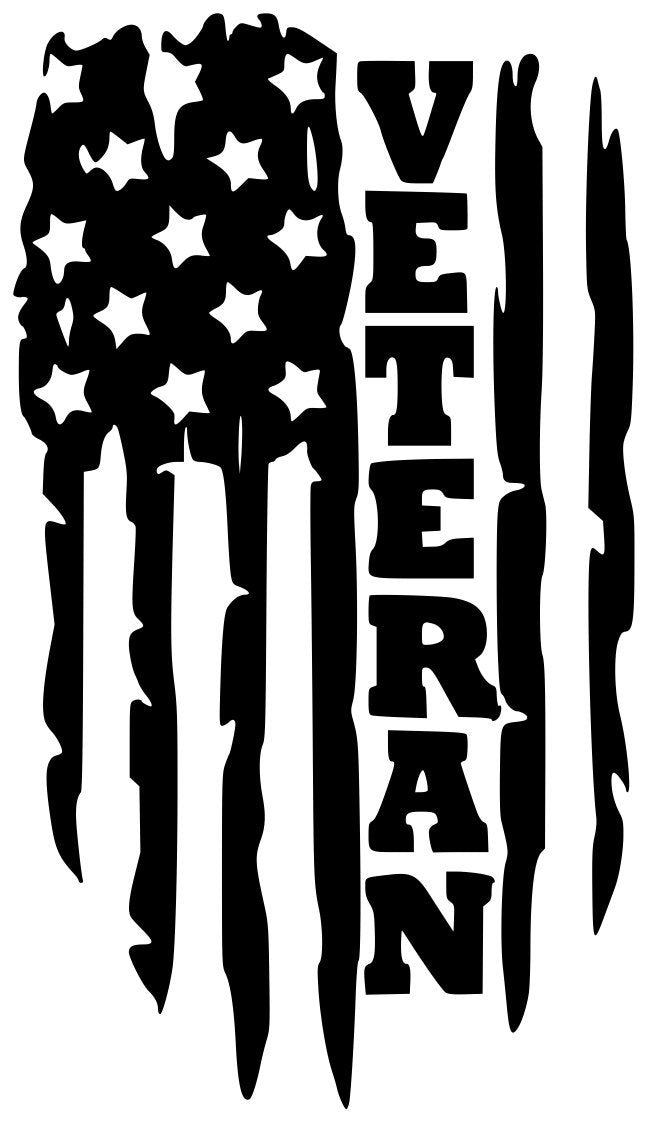Vertical Veteran Flag