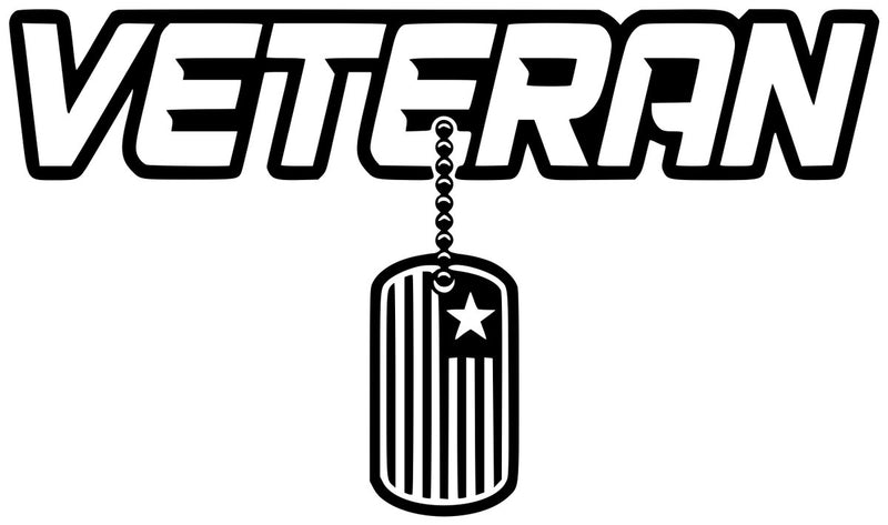 Veteran w Dog Tag