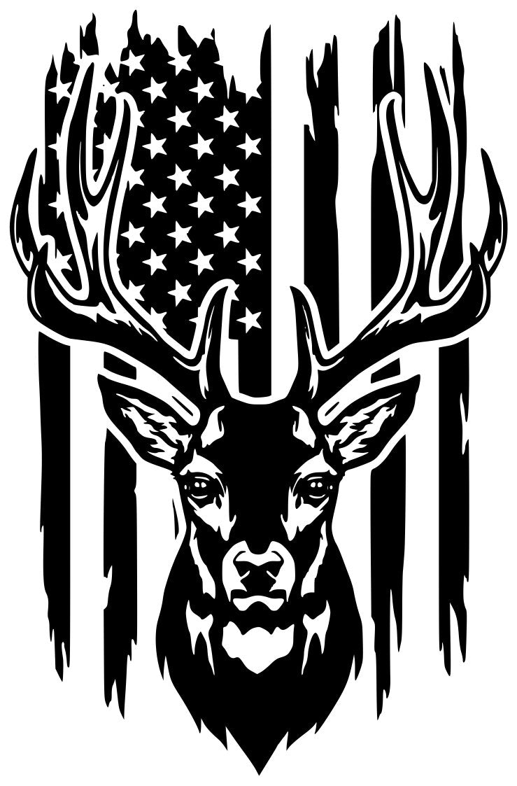 Vertical Deer Flag