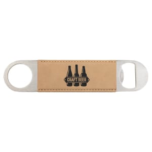Rawhide Laserable/UV printable Leatherette Bottle Opener