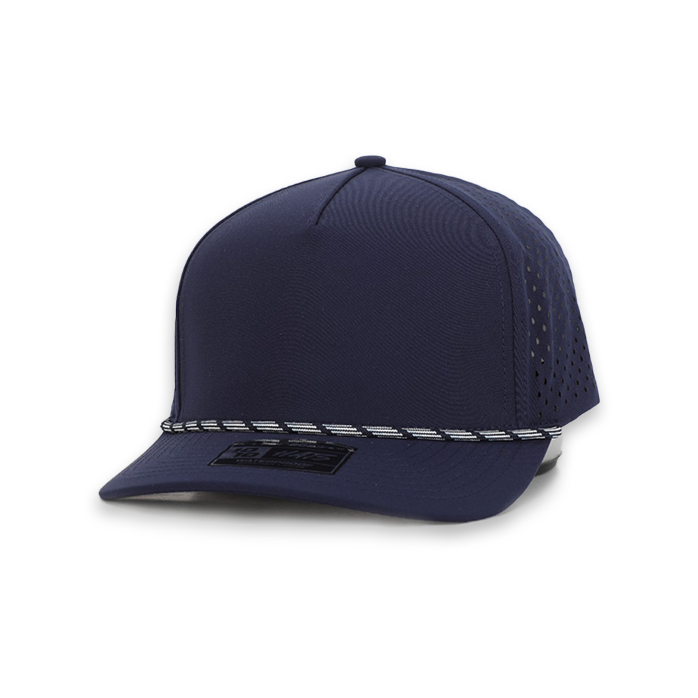1010 Hats 615 trucker cap - True Navy Rope - blank for custom leather patch