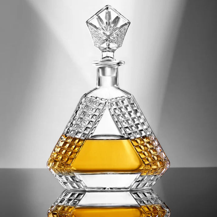 triangle whiskey decanter